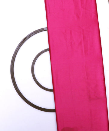 Magenta Colour Plain Satin Fabric